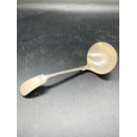 A 1902 Sheffield hallmark ladle.