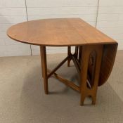 A teak Mid Century dining table in style of Bendt Winge for Kieppes Mobelfabrikk (H74cm W155cm