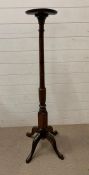 A mahogany lamp stand or Jardinière (H131cm)