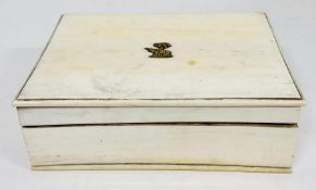 An Antique Ivory Cigarette Box AF ( Approx 16 cm x 11 cm x 5 cm)