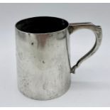 A hallmarked silver Christening mug (110g) by S Blanckensee & Son Ltd Chester 1936.