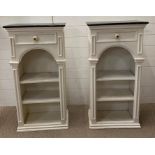 A pair of open cabinets AF (H106cm W58cm D30cm)