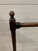 A wooden folding clothes rail (H98cm W75cm)