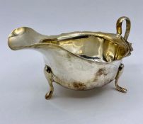 A Silver sauce boat by Viner's Ltd (Emile Viner) (Approx weight 110g) Hallmarked for Sheffield