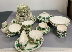 A part dinner service by Wedgwood "Napoleon Ivy"