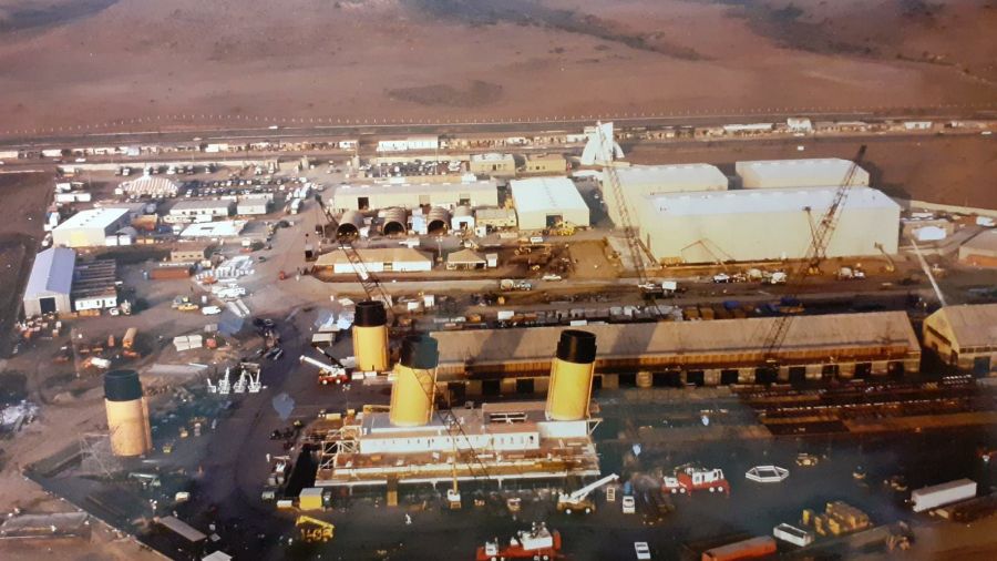 A pair of "photographs" from the production of James Cameron's TITANIC, from the personal collection - Image 2 of 4