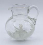 A Georgian glass jug