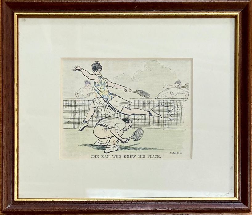 A Selection of three Tennis themed amusing prints. - Image 6 of 10