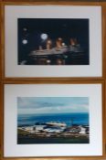 A pair of "photographs" from the production of James Cameron's TITANIC, from the personal collection