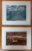 A pair of "photographs" from the production of James Cameron's TITANIC, from the personal collection