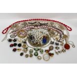 A Selection of costume jewellery