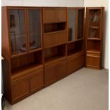 A selection of Macintosh wall units (Each unit H200cm W86cm D37cm) (Corner unit H200cm W57cm)