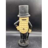 A original cast iron Mr Peanut money box