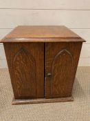 An oak smokers cabinet