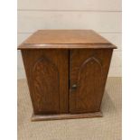 An oak smokers cabinet