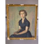 A 20th century Scottish school, 'Portred of a Lady', signed: 'Mcdonald Bruce', oil on board,