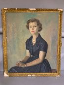 A 20th century Scottish school, 'Portred of a Lady', signed: 'Mcdonald Bruce', oil on board,