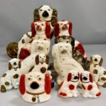 A selection of Staffordshire dogs