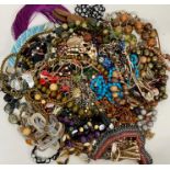 A large selection of costume jewellery