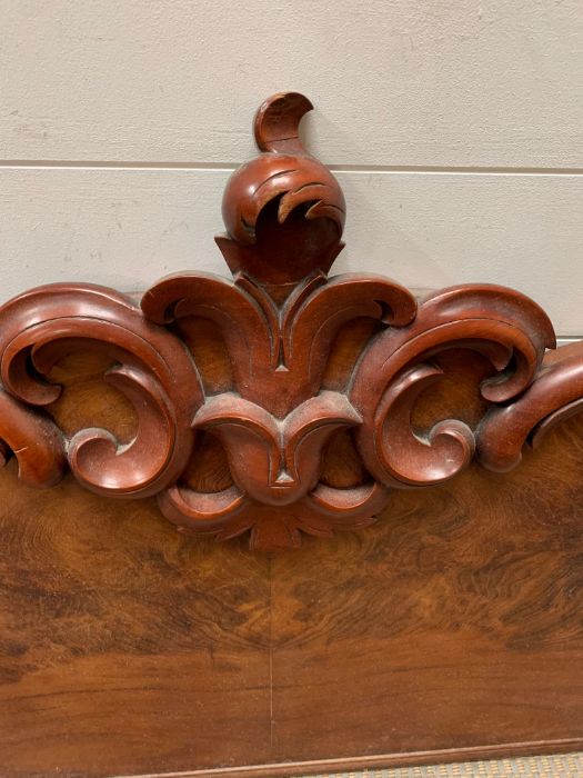 A mahogany carved headboard - Image 2 of 2