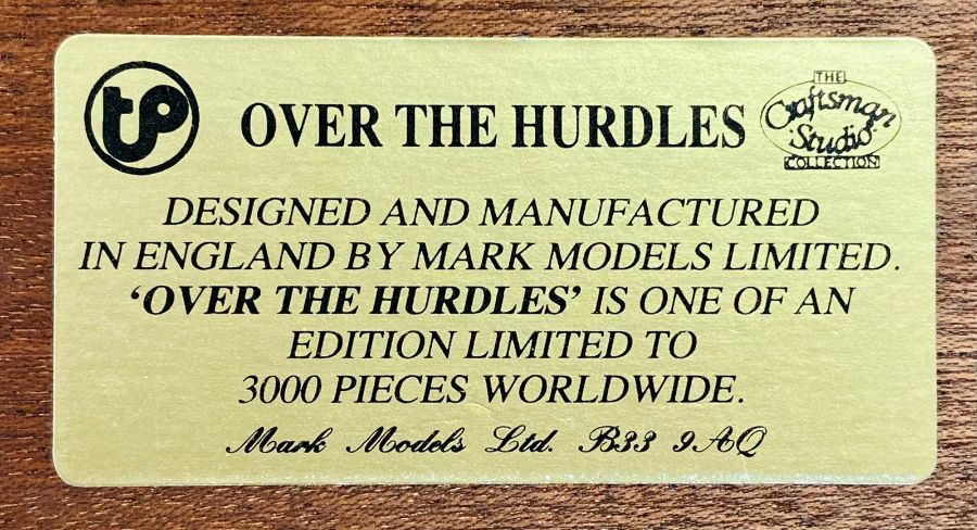 "Over The Hurdles" model by craftsman studio - Image 6 of 6