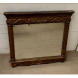 A giltwood and gesso wall mirror (68cm x 70cm)
