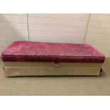 An upholstered storage box (H42cm W155cm D57cm)