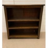A two shelf open bookcase (H90cm W90cm D30cm)