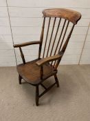 A Windsor farmhouse chair