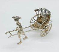 Chinese Silver Figure with Rickshaw stamped Marks