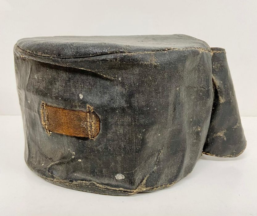 Wartime metal canteen and case