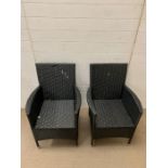Two garden rattan chairs by Outsumy