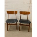 A pair of Mid Century dining chairs