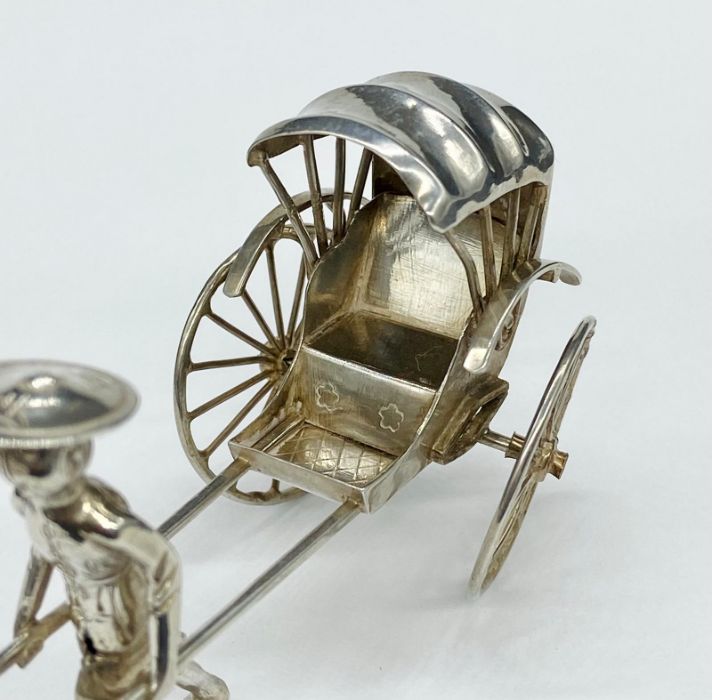 Chinese Silver Figure with Rickshaw stamped Marks - Image 2 of 6