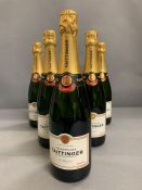 Six Bottles of Tattinger Champagne