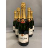 Six Bottles of Tattinger Champagne