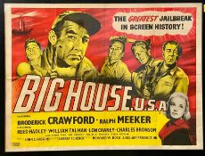 Big House Movie Poster with Broderick Crawford and Charles Bronson