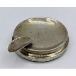 A Silver ashtray, hallmarked for Chester 1917 by J & R Griffin (Joseph & Richard Griffin)