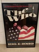 A vintage poster of "The Who. The kids are alright tour" for they celebration of the 25 years (