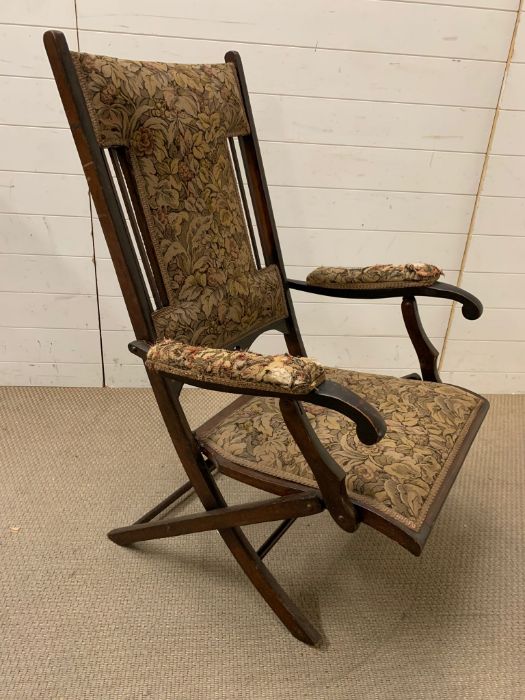 An Edwardian mahogany steamer chair - Image 3 of 6