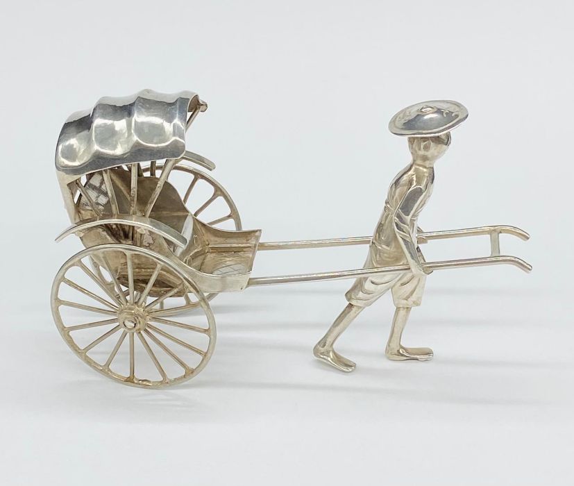 Chinese Silver Figure with Rickshaw stamped Marks - Image 4 of 6