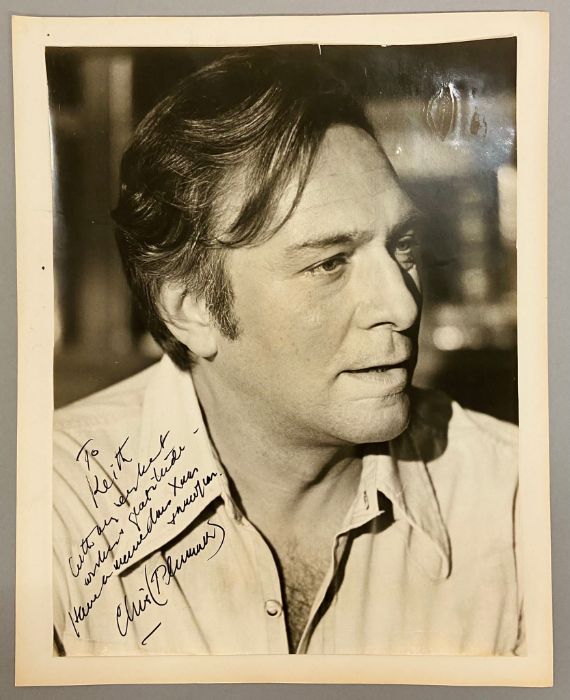 An autographed photo of Christopher Plummer from the estate of Keith Wilson Production Designer