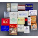 A small selection of various makers match boxes