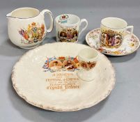 George V commemorative china