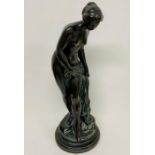 A Falconet Bather copy moulded sculpture