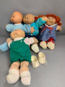 A selection of dolls to include Cabbage Patch Kids