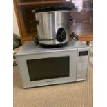 A Microwave and a slow cooker
