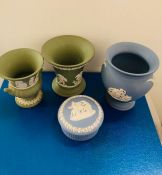 A Wedgwood china ladies dressing table set