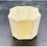 A small Belleek pot