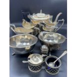 A Selection of silver plated items